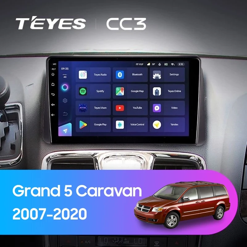 Штатная магнитола Teyes CC3 4/32 Dodge Grand 5 Caravan (2007-2020)