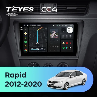 Штатная магнитола Teyes CC4 6/64 Skoda Rapid NH3 NH1 (2012-2020)