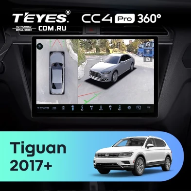 Штатная магнитола Teyes CC4 Pro 360 8/128 Volkswagen Tiguan 2017+ (13")