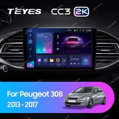 Штатная магнитола Teyes CC3 2K 360 6/128 Peugeot 308 T9 308S (2013-2017)