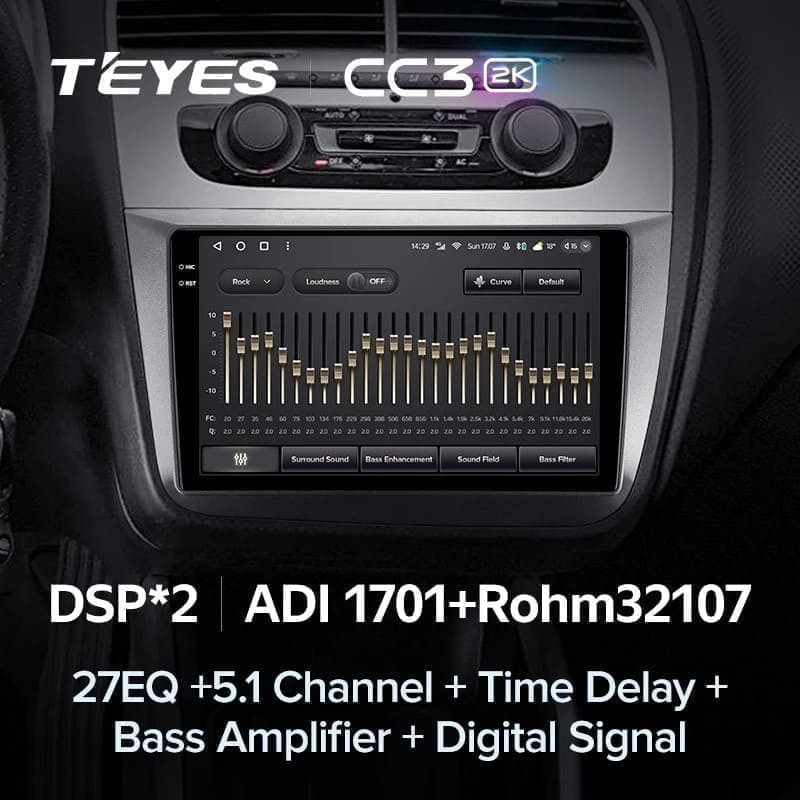 Штатная магнитола Teyes CC3 2K 4/64 Skoda Roomster (2006-2015)