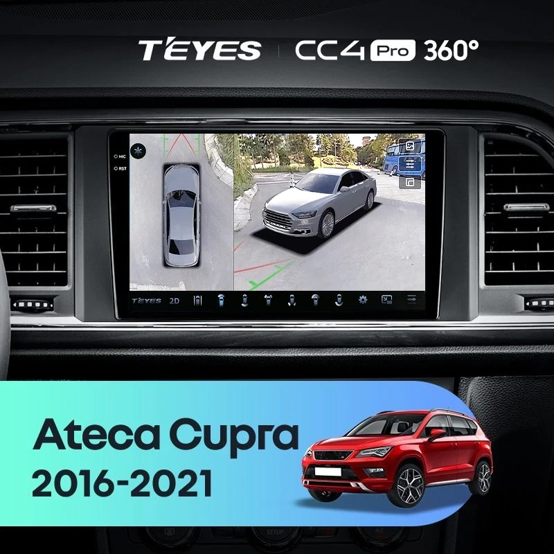 Штатная магнитола Teyes CC4 Pro 360 12/256 Seat Ateca Cupra (2016-2021)