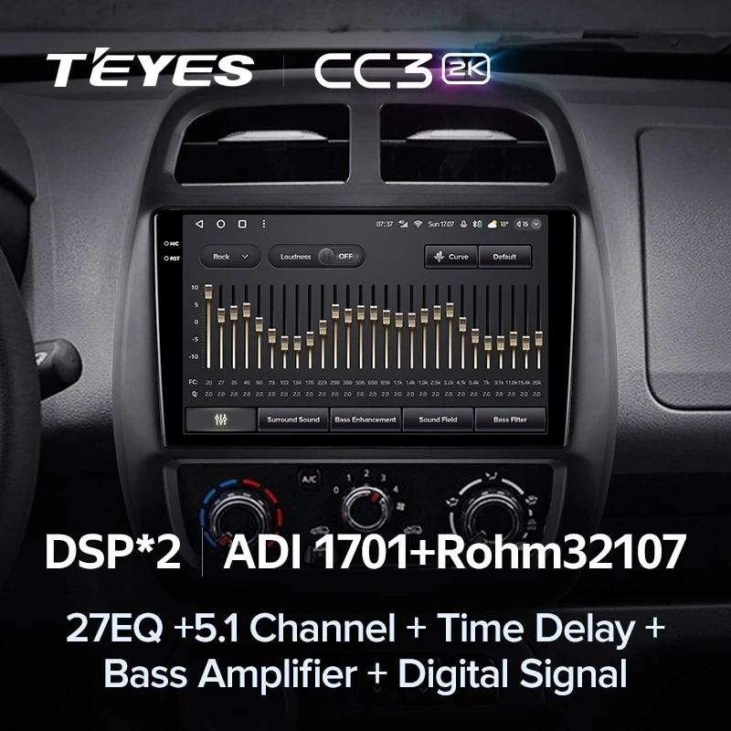 Штатная магнитола Teyes CC3 2K 4/32 Renault KWID (2015-2019)