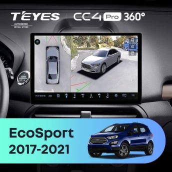 Штатная магнитола Teyes CC4 Pro 360 8/128 Ford EcoSport (2017-2021) (11")