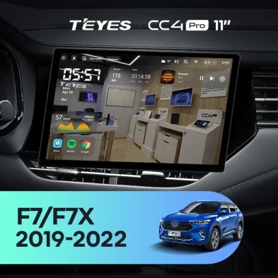 Штатная магнитола Teyes CC4 Pro 8/128 Haval F7 F7X (2019-2022) (11")