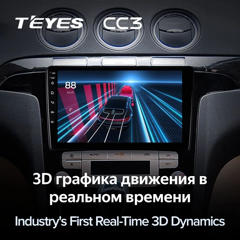 Штатная магнитола Teyes CC3 4/32 Ford S-MAX 1 (2006-2015) F1