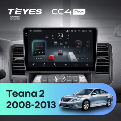 Штатная магнитола Teyes CC4 Pro 8/128 Nissan Teana J32 (2008-2013) Тип-B