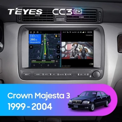 Штатная магнитола Teyes CC3 2K 4/32 Toyota Crown Majesta 3 S170 (1999-2004)