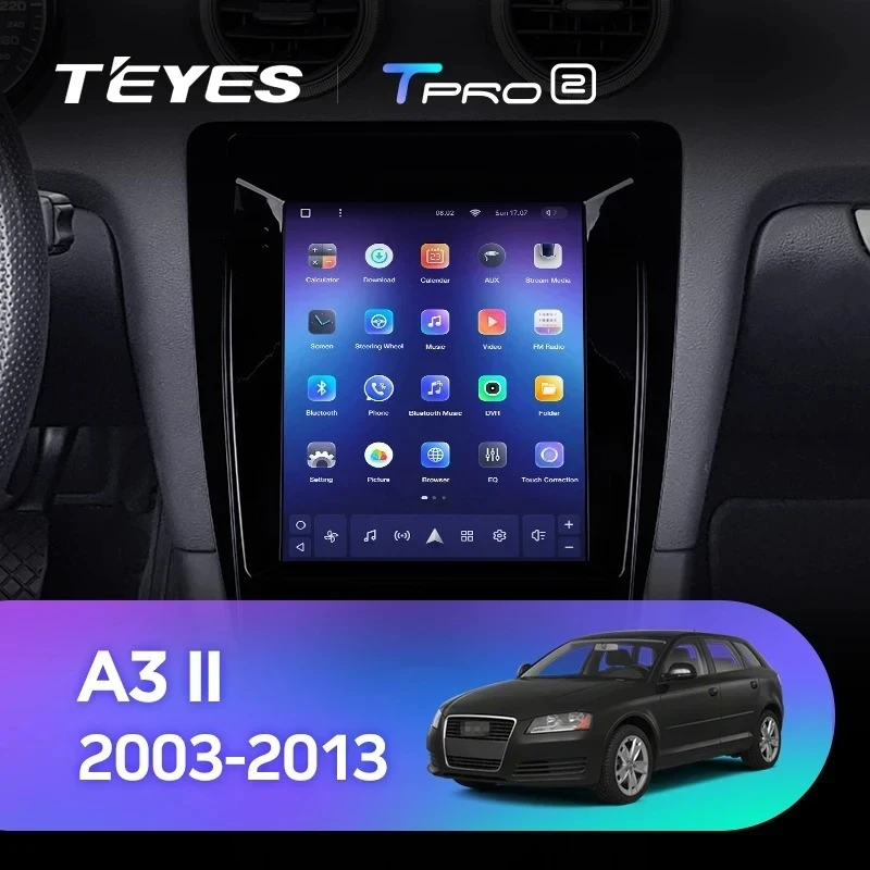 Штатная магнитола Tesla style Teyes TPRO 2 6/128 Audi A3 2 8P (2003-2013)