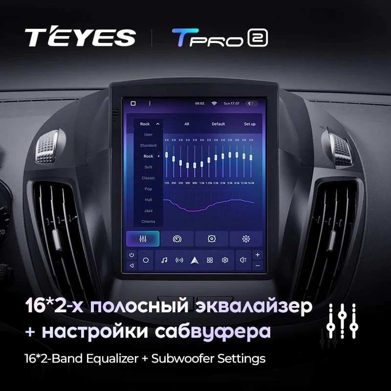 Штатная магнитола Tesla style Teyes TPRO 2 3/32 Ford Kuga 2 (2012-2019)
