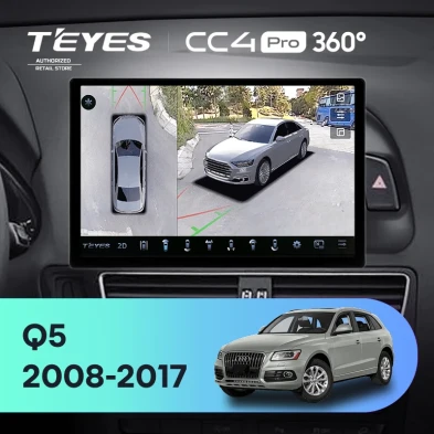 Штатная магнитола Teyes CC4 Pro 360 8/128 Audi Q5 8R (2008-2017) Тип-B (13")