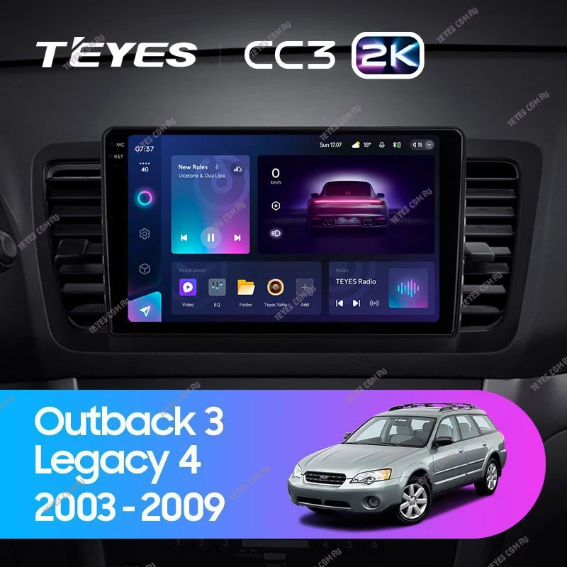 Штатная магнитола Teyes CC3 2K 4/32 Subaru Outback 3 (2003-2009)