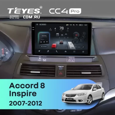 Штатная магнитола Teyes CC4 Pro 8/128 Honda Accord 8 (USA) (2007-2012)