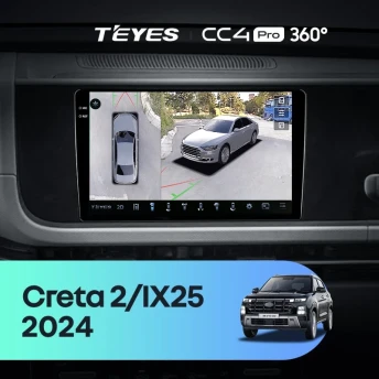 Штатная магнитола Teyes CC4 Pro 360 8/128 Hyundai Creta 2 IX25 (2024-2026)