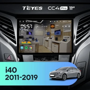 Штатная магнитола Teyes CC4 Pro 12/256 Hyundai i40 (2011-2019) (11")