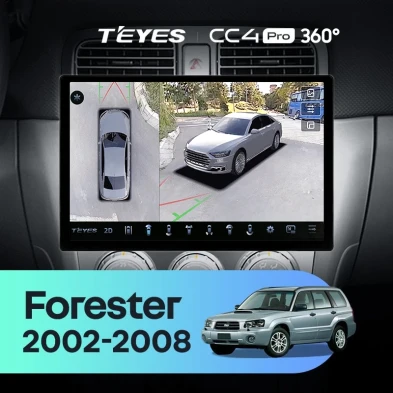 Штатная магнитола Teyes CC4 Pro 360 8/128 Subaru Forester SG (2002-2008) (13")