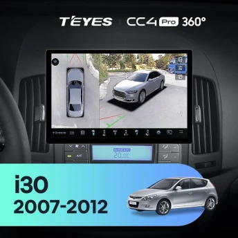 Штатная магнитола Teyes CC4 Pro 360 12/256 Hyundai i30 1 FD (2007-2012) F2 (11")