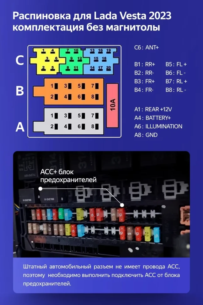 Штатная магнитола Teyes CC3 4/32 Lada Vesta (2023-2026) F2 Тип-A