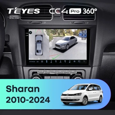 Штатная магнитола Teyes CC4 Pro 360 8/128 Volkswagen Sharan (2010-2024)