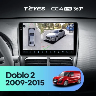 Штатная магнитола Teyes CC4 Pro 360 12/256 Fiat Doblo 2 263 (2009-2015)