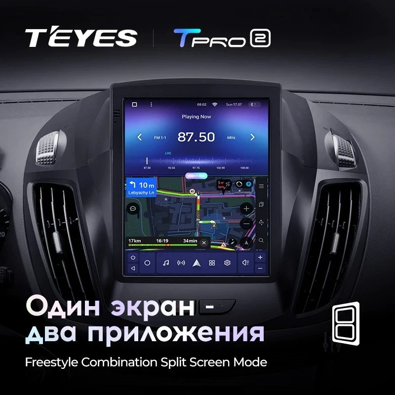 Штатная магнитола Tesla style Teyes TPRO 2 3/32 Ford Escape 3 (2012-2019)