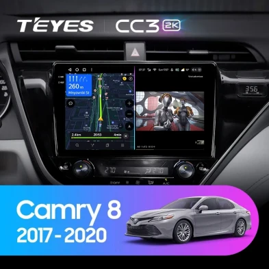 Штатная магнитола Teyes CC3 2K 6/128 Toyota Camry 8 XV 70 (2017-2020) F1