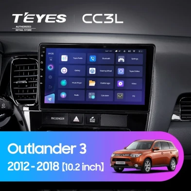 Штатная магнитола Teyes CC3L 4/32 Mitsubishi Outlander 3 (2012-2018) Тип-A
