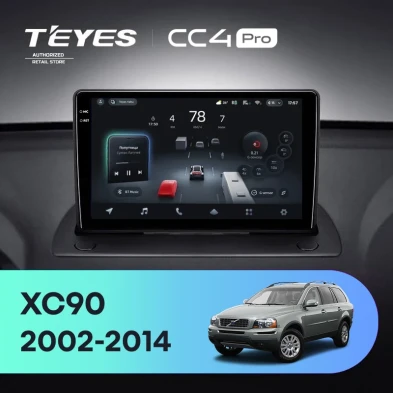Штатная магнитола Teyes CC4 Pro 8/128 Volvo XC90 (2002-2014) F1