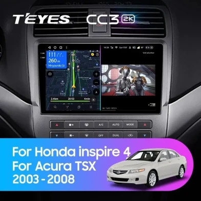 Штатная магнитола Teyes CC3 2K 4/64 Honda inspire 4 (2003-2007)