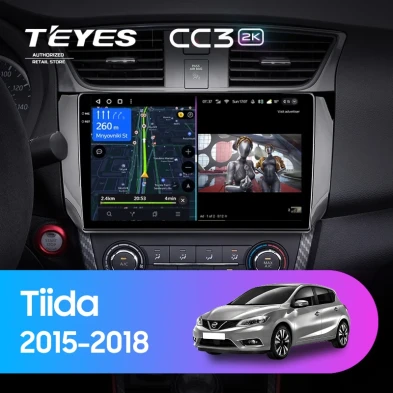 Штатная магнитола Teyes CC3 2K 360 6/128 Nissan Tiida C13 (2015-2018)