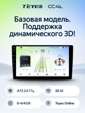 Штатная магнитола Teyes CC4L 6/64 Honda HR-V RV RZ (2021-2024)