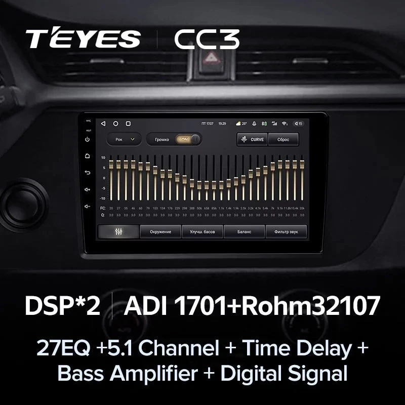 Штатная магнитола Teyes CC3 4/64 Kia Rio 4 IV FB (2020-2022)