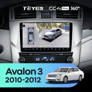 Штатная магнитола Teyes CC4 Pro 360 8/128 Toyota Avalon 3 XX30 (2010-2012) F2