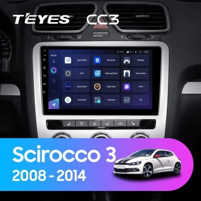 Штатная магнитола Teyes CC3 4/32 Volkswagen Scirocco 3 (2008-2014) F4 (Серая)