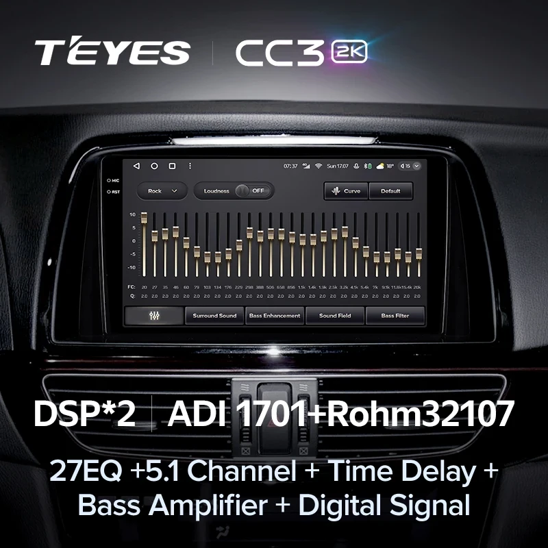 Штатная магнитола Teyes CC3 2K 4/32 Mazda Atenza 3 (2012-2017) Тип-B Правый руль