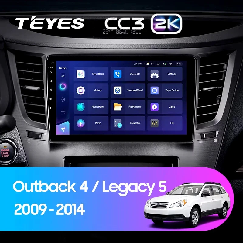 Штатная магнитола Teyes CC3 2K 4/64 Subaru Legacy 5 (2009-2014)