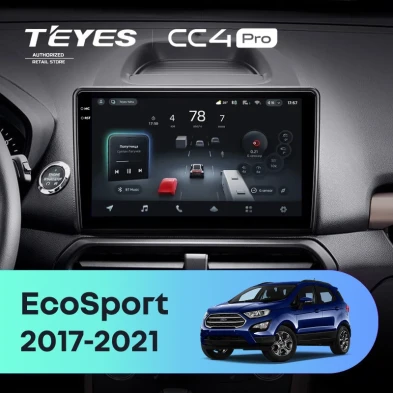 Штатная магнитола Teyes CC4 Pro 8/128 Ford EcoSport (2017-2021)