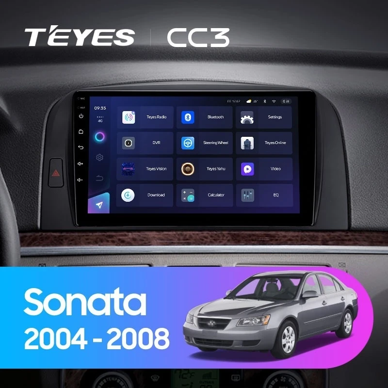 Штатная магнитола Teyes CC3 4/32 Hyundai Sonata NF (2004-2008)