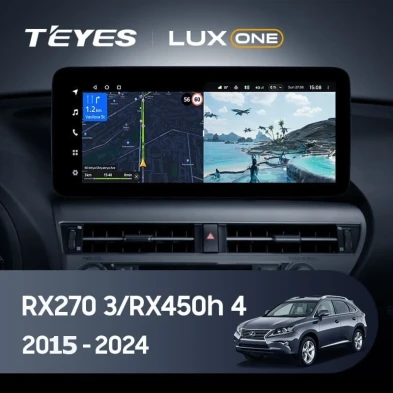 Штатная магнитола Teyes LUX ONE 4/64 Lexus RX270 3 RX450h 3 AL10 (2008-2015) Тип-A