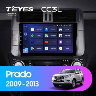 Штатная магнитола Teyes CC3L 4/64 Toyota Land Cruiser Prado 150 (2009-2013) F1 Тип-B