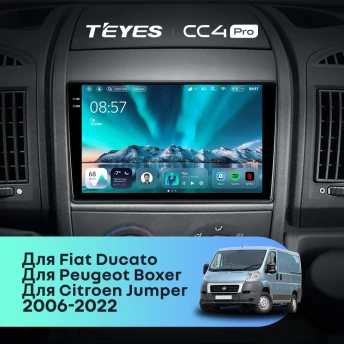 Штатная магнитола Teyes CC4 Pro 8/128 Peugeot Boxer 2 (2006-2022)