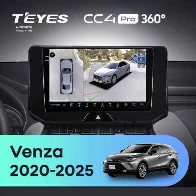 Штатная магнитола Teyes CC4 Pro 360 12/256 Toyota Venza (2020-2026)