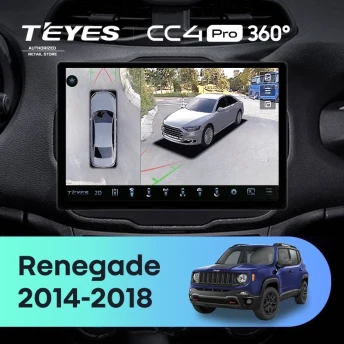 Штатная магнитола Teyes CC4 Pro 360 12/256 Jeep Renegade (2014-2018) (13")