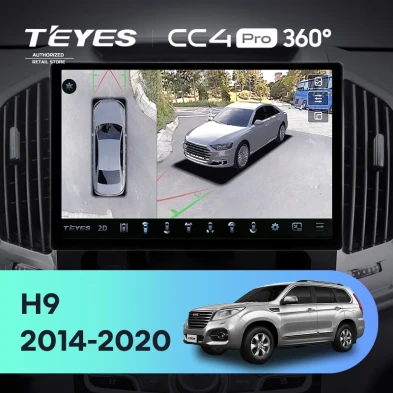 Штатная магнитола Teyes CC4 Pro 360 12/256 Haval H9 (2014-2020) (11")