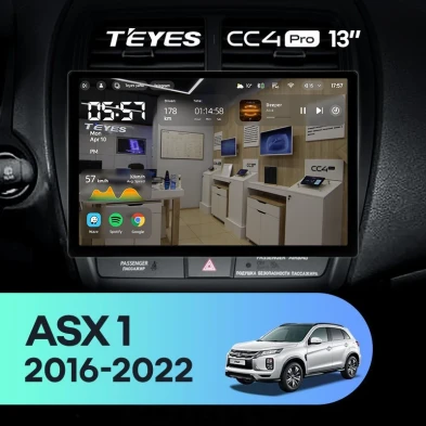 Штатная магнитола Teyes CC4 Pro 8/128 Mitsubishi ASX (2016-2026) Тип-B (13")