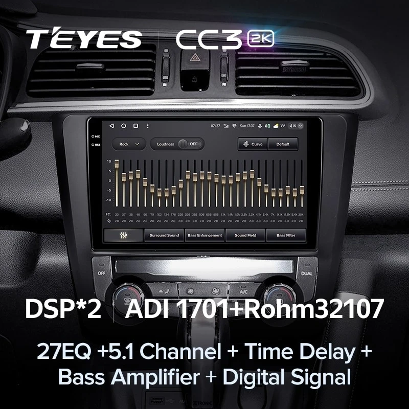 Штатная магнитола Teyes CC3 2K 6/128 Renault Kadjar (2015-2017)