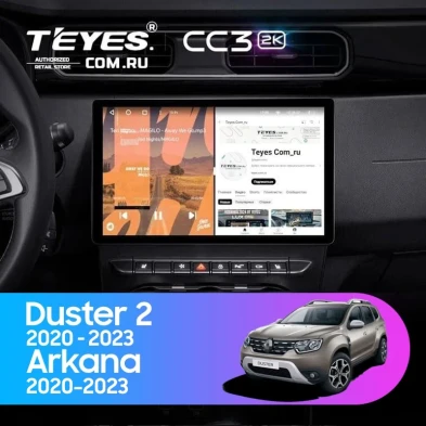 Штатная магнитола Teyes CC3 2K 4/64 Renault Arkana (2020-2023) F1 (13")