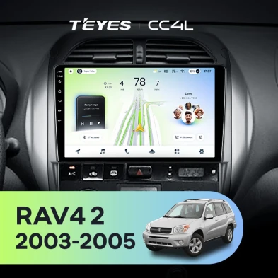 Штатная магнитола Teyes CC4L 6/64 Toyota RAV4 2 CA20 CA20W XA20 (2003-2005) F4