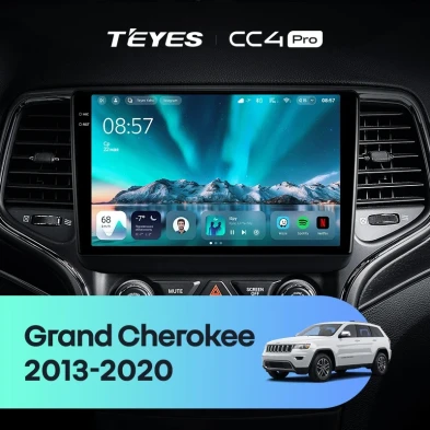 Штатная магнитола Teyes CC4 Pro 12/256 Jeep Grand Cherokee WK2 (2013-2020) F2
