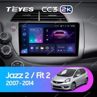 Штатная магнитола Teyes CC3 2K 4/32 Honda Jazz 2 (2007-2014)